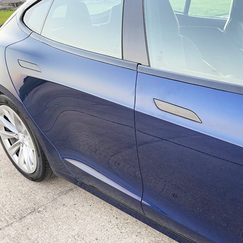 2012-2022 Tesla Model S | Door Handle Chrome Delete PreCut Vinyl Wrap