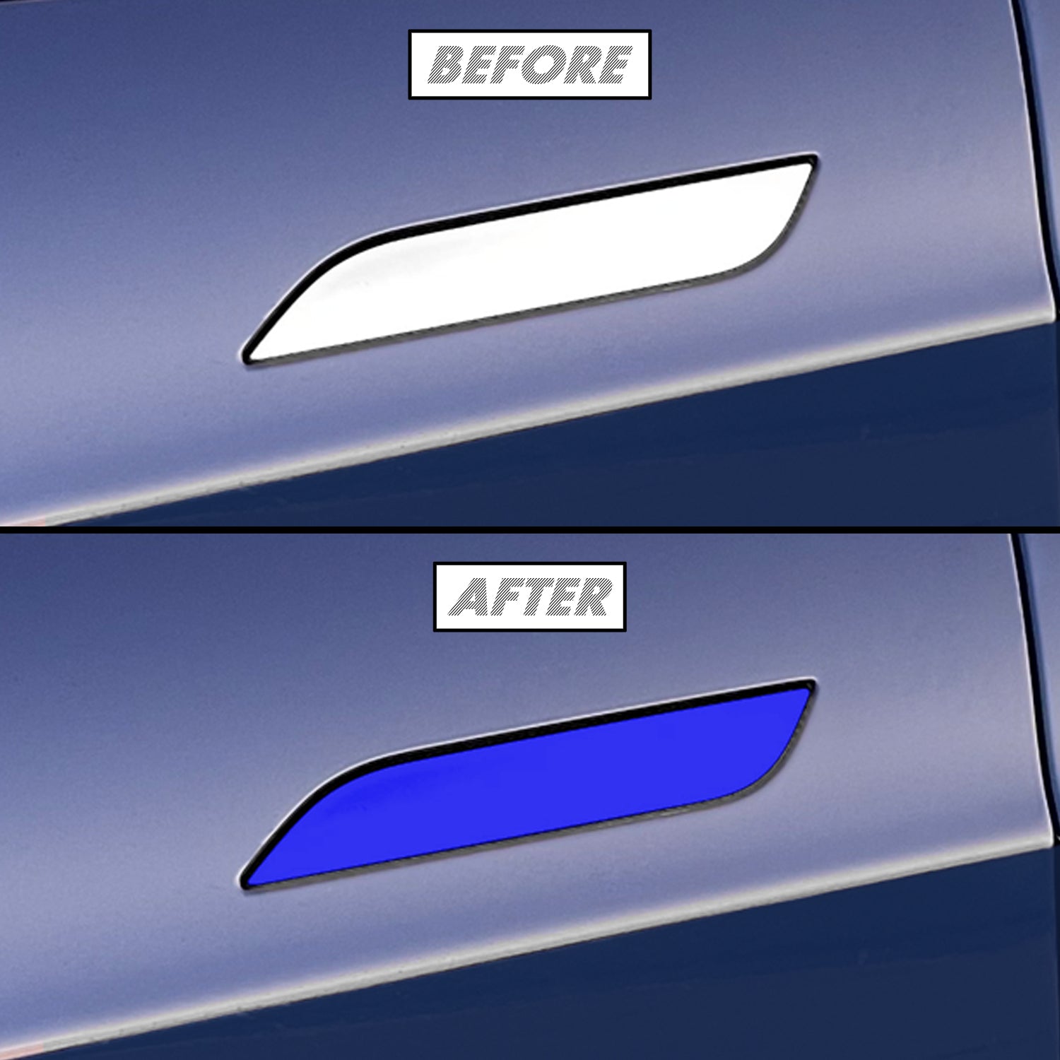 2012-2022 Tesla Model S | Door Handle Chrome Delete PreCut Vinyl Wrap