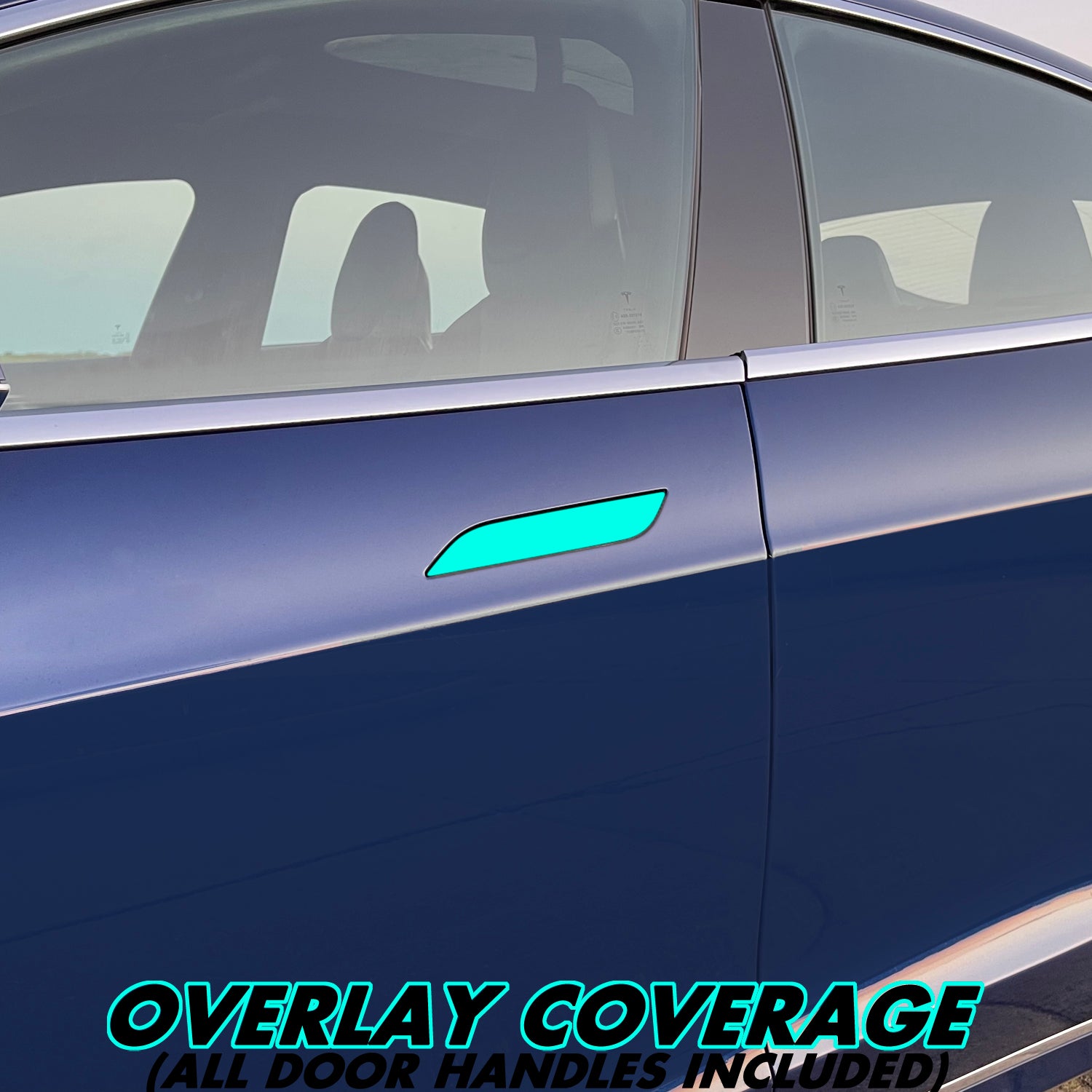 2012-2022 Tesla Model S | Door Handle Chrome Delete PreCut Vinyl Wrap