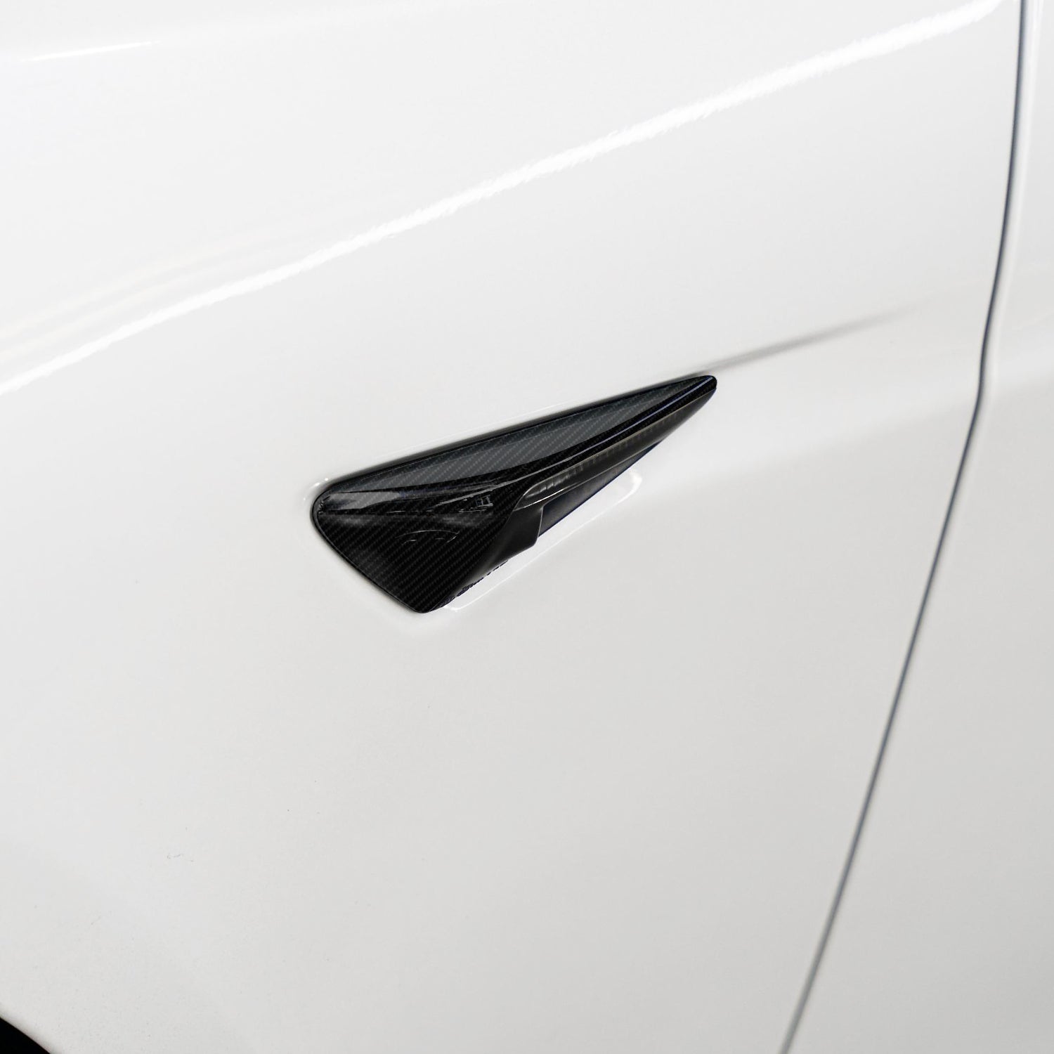 2012-2022 Tesla Model S | Fender Camera Trim Chrome Delete PreCut Vinyl Wrap