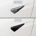 2012-2022 Tesla Model S | Fender Camera Trim Chrome Delete PreCut Vinyl Wrap
