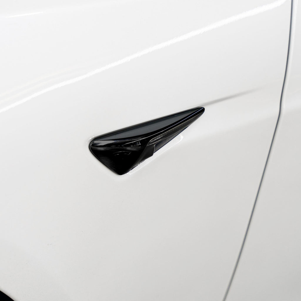2012-2022 Tesla Model S | Fender Camera Trim Chrome Delete PreCut Vinyl Wrap