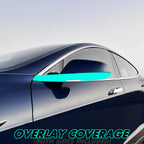 2012-2022 Tesla Model S | Mirror Trim Chrome Delete PreCut Vinyl Wrap