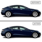 2012-2022 Tesla Model S | Side Skirt Trim Chrome Delete PreCut Vinyl Wrap