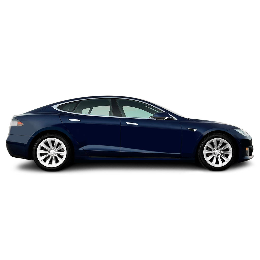 2012-2022 Tesla Model S | Side Skirt Trim Chrome Delete PreCut Vinyl Wrap