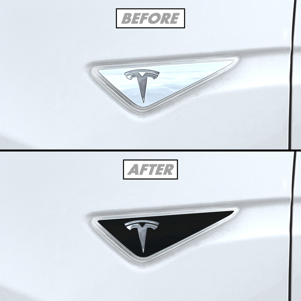 2016 Tesla Model X | Fender Trim Chrome Delete PreCut Vinyl Wrap