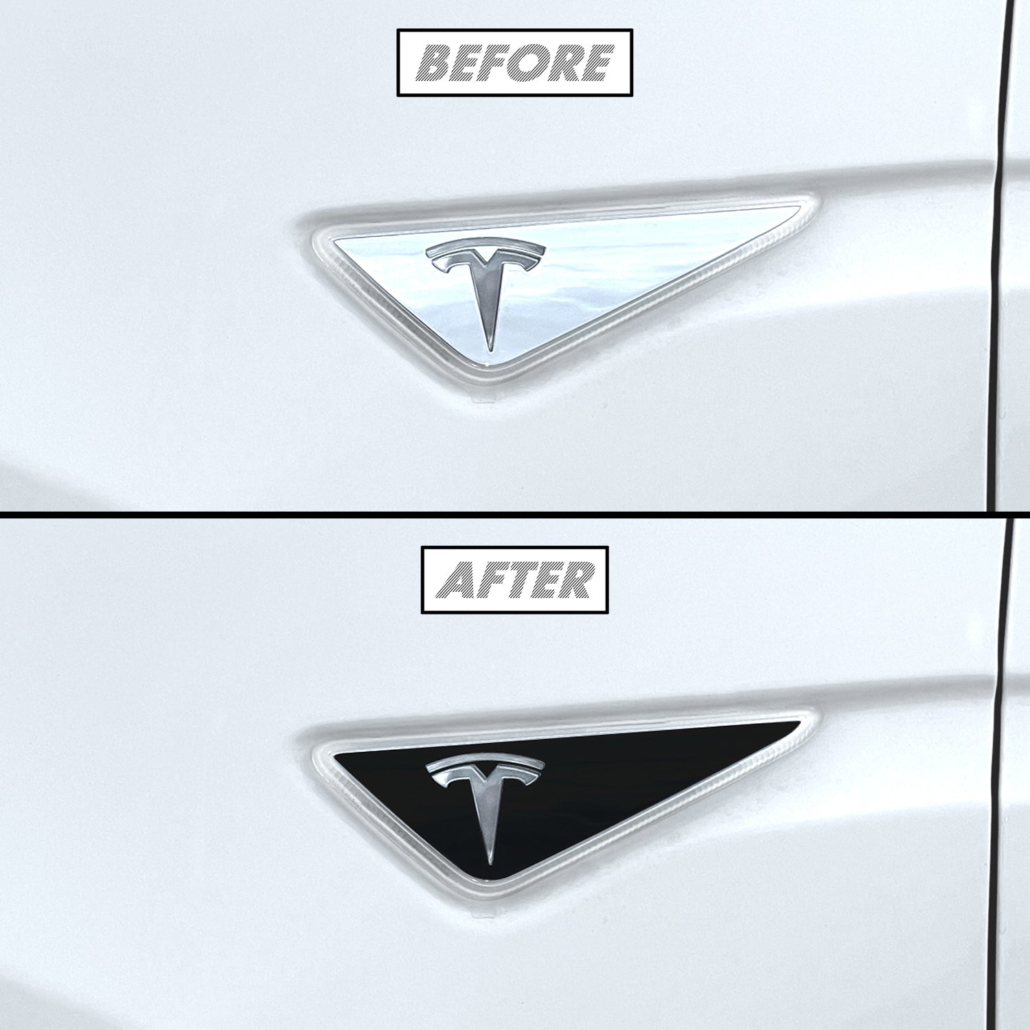 2016 Tesla Model X | Fender Trim Chrome Delete PreCut Vinyl Wrap