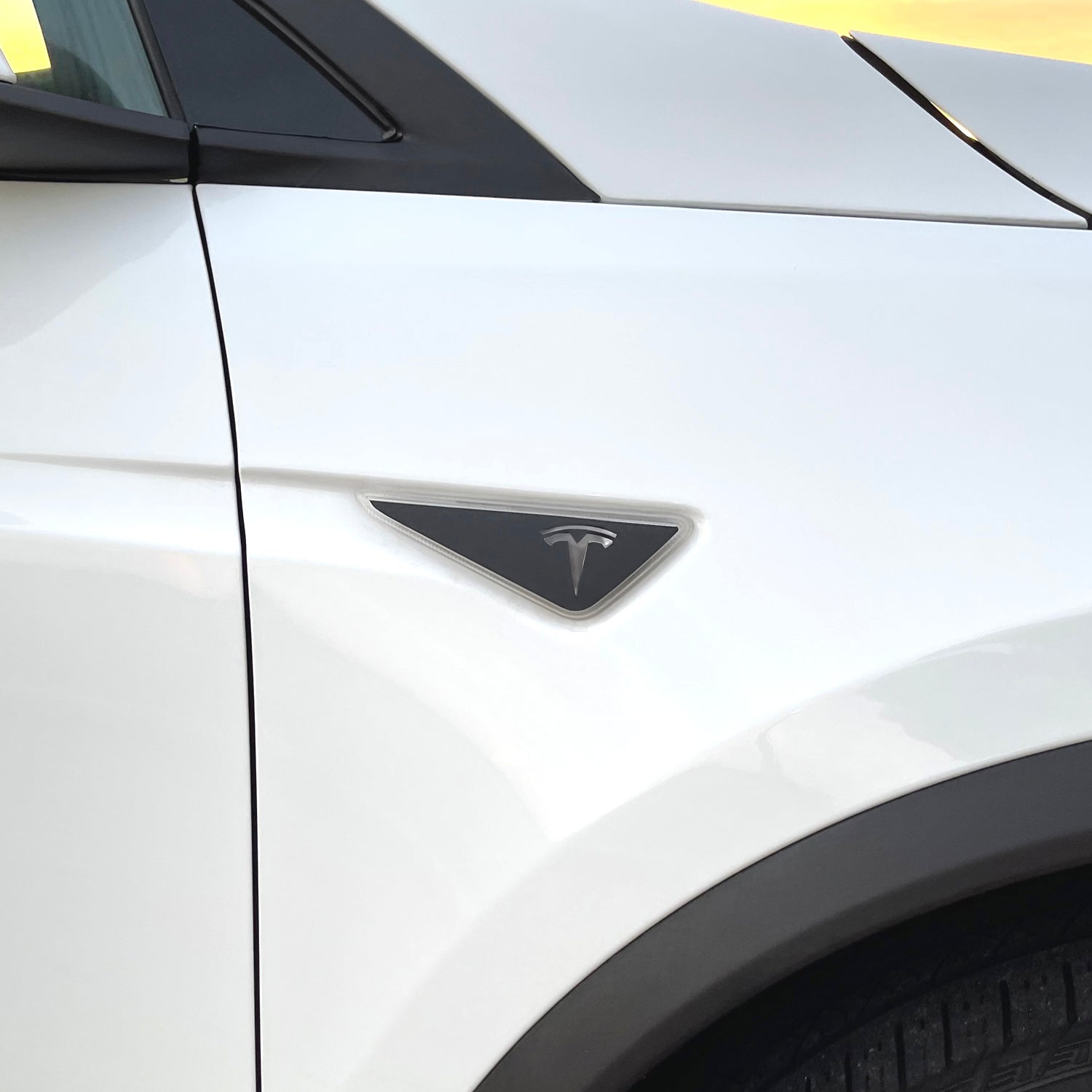 2016 Tesla Model X | Fender Trim Chrome Delete PreCut Vinyl Wrap