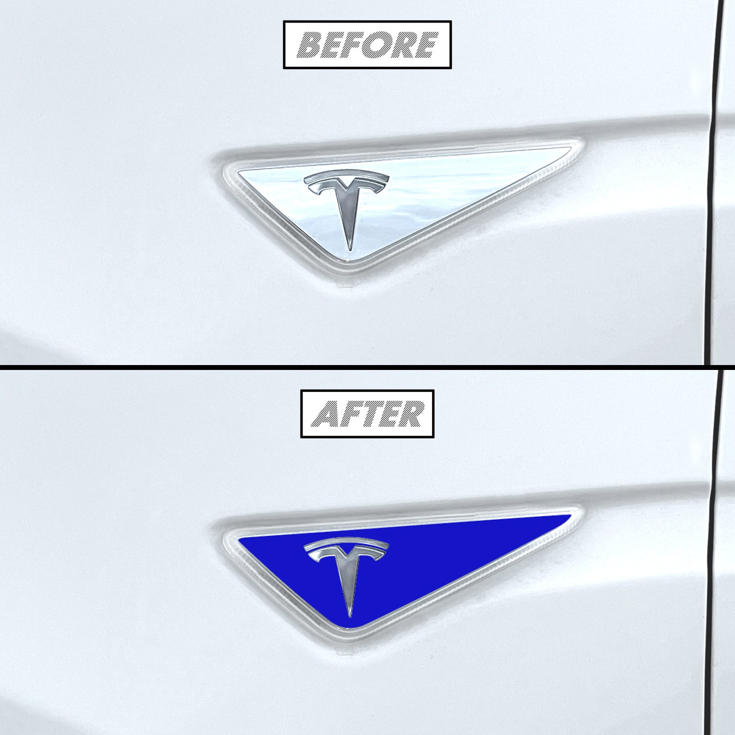 2016 Tesla Model X | Fender Trim Chrome Delete PreCut Vinyl Wrap