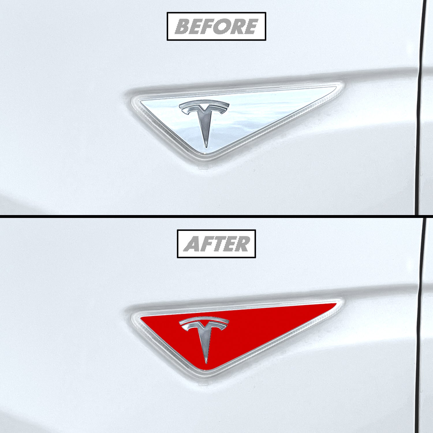 2016 Tesla Model X | Fender Trim Chrome Delete PreCut Vinyl Wrap