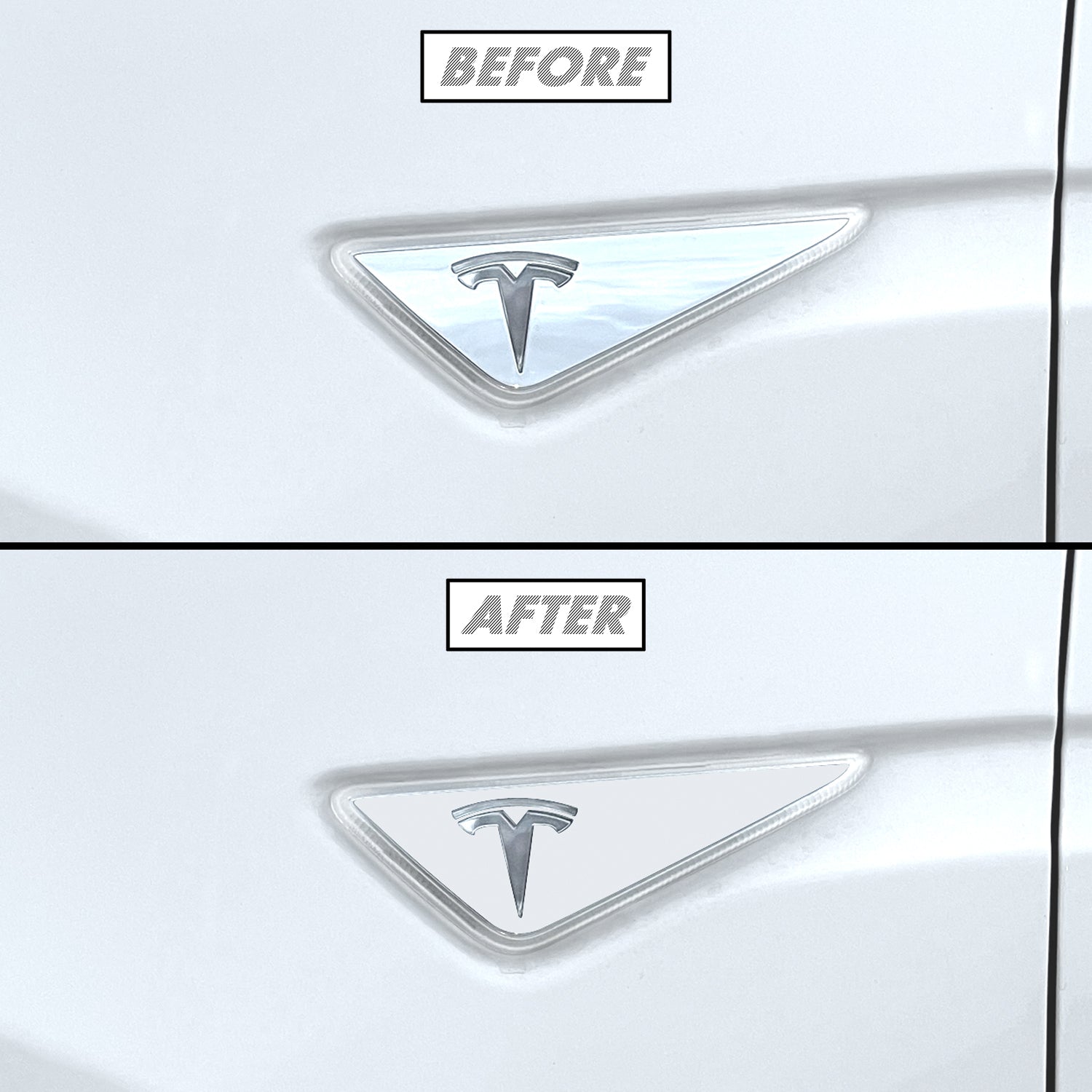 2016 Tesla Model X | Fender Trim Chrome Delete PreCut Vinyl Wrap