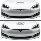 2016-2022 Tesla Model S | Front Grill Trim Chrome Delete PreCut Vinyl Wrap