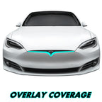 2016-2022 Tesla Model S | Front Grill Trim Chrome Delete PreCut Vinyl Wrap
