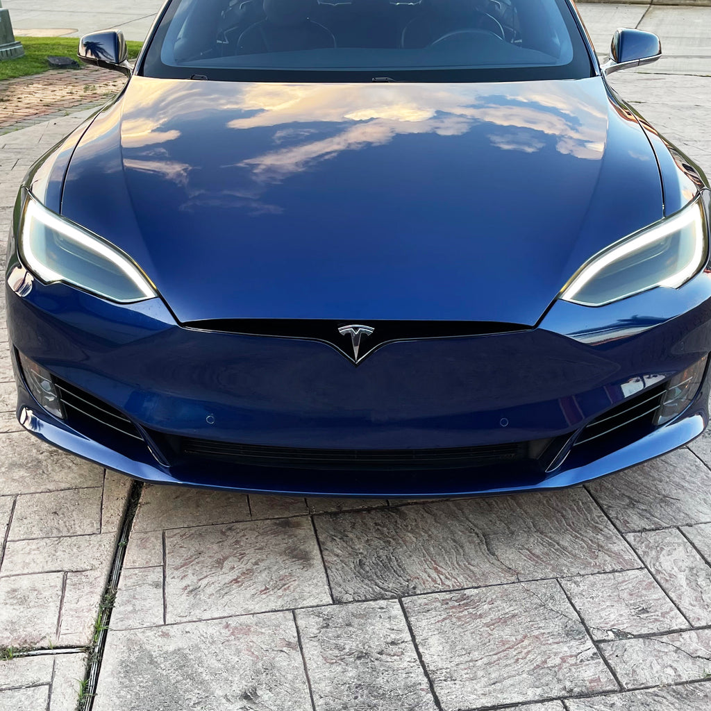 2016-2022 Tesla Model S | Front Grill Trim Chrome Delete PreCut Vinyl Wrap