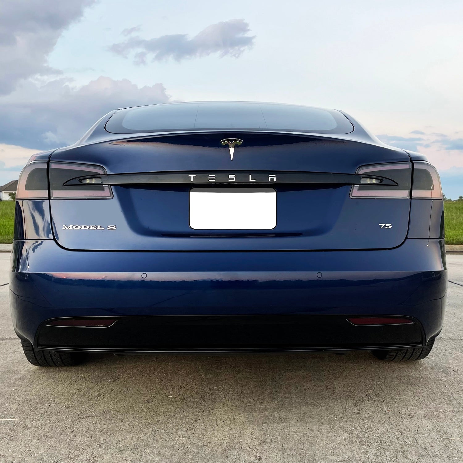 2016-2022 Tesla Model S | Rear Trunk Trim Chrome Delete PreCut Vinyl Wrap