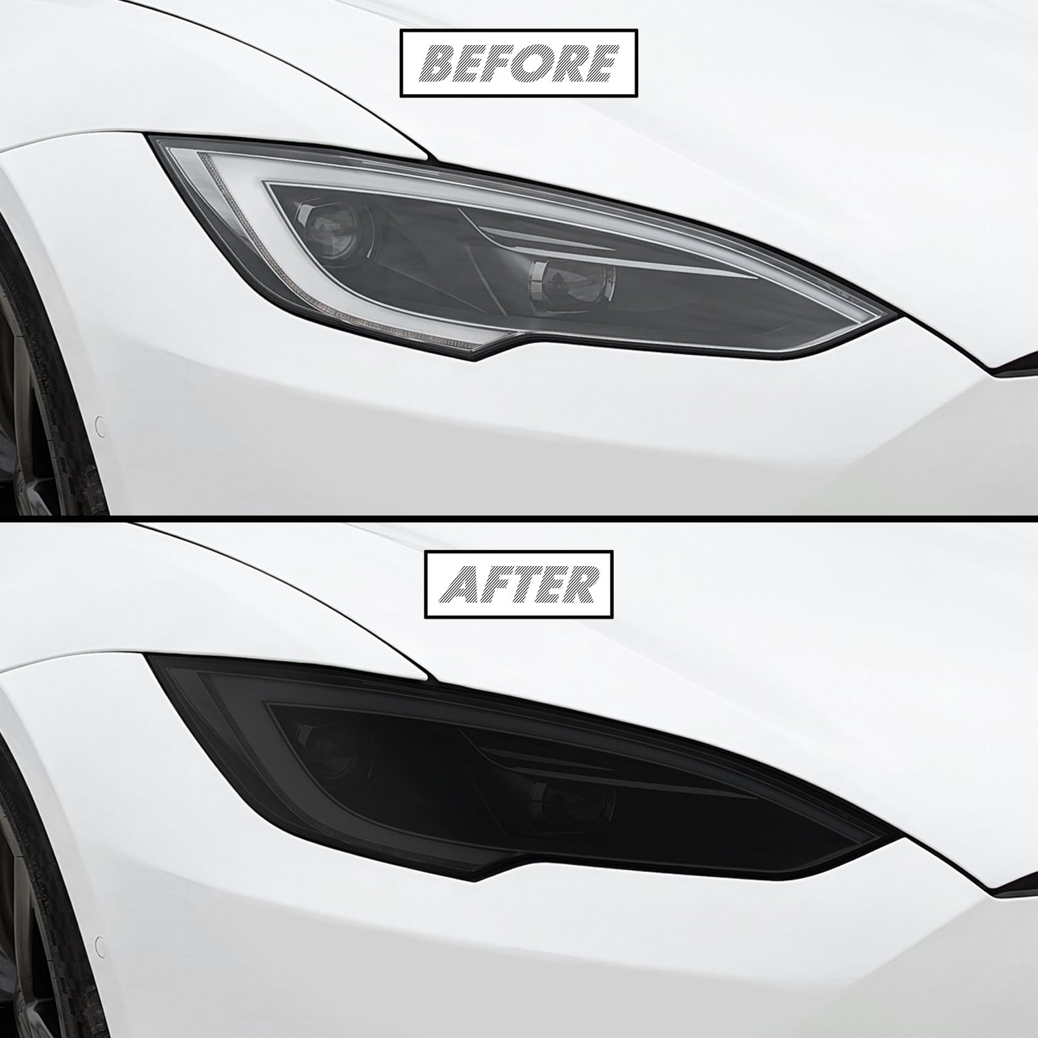 2022-2026 Tesla Model S | Headlight PreCut Tint Overlays