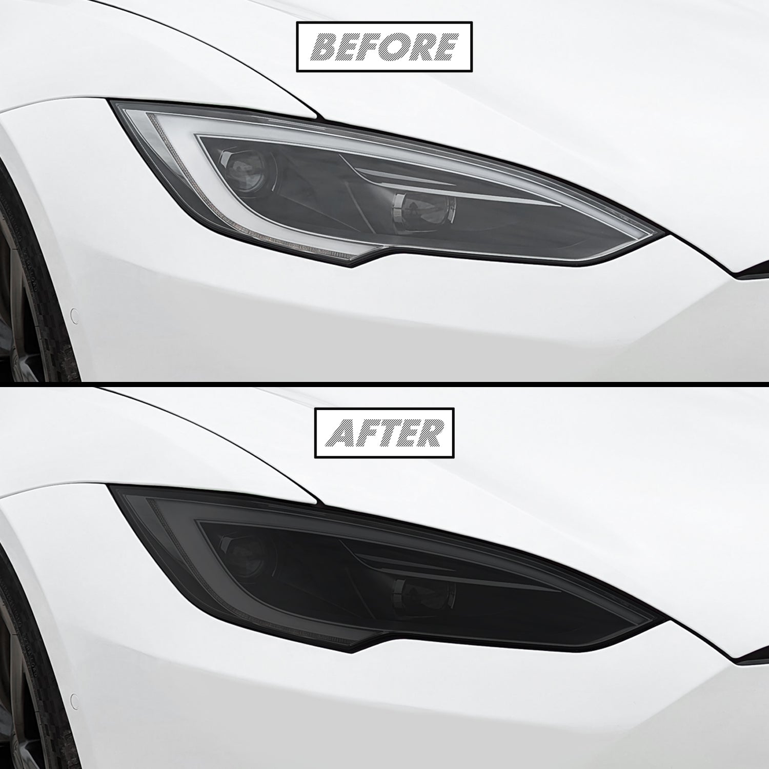 2022-2026 Tesla Model S | Headlight PreCut Tint Overlays