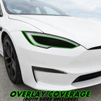 2022-2026 Tesla Model S | Headlight Cutout PreCut Tint Overlays