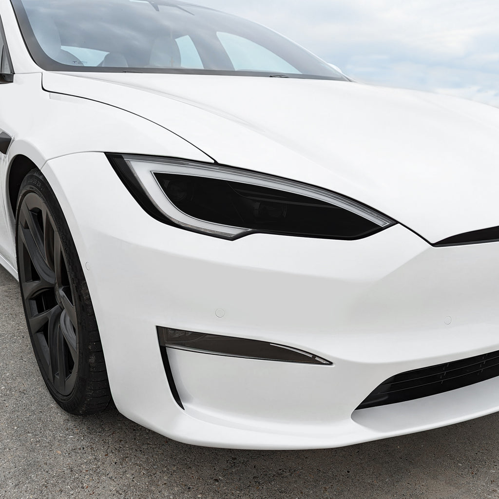 2022-2026 Tesla Model S | Headlight Cutout PreCut Tint Overlays