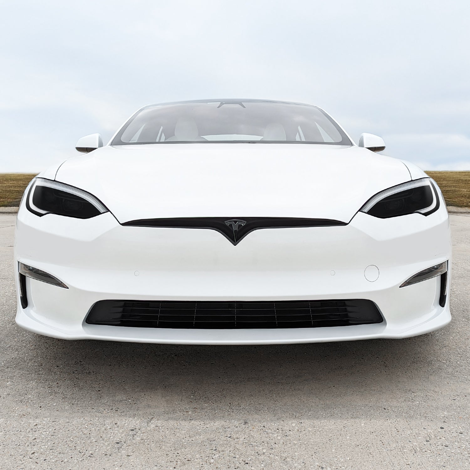 2022-2026 Tesla Model S | Headlight Cutout PreCut Tint Overlays
