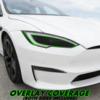 2022-2026 Tesla Model S | Headlight Cutout PreCut Tint Overlays