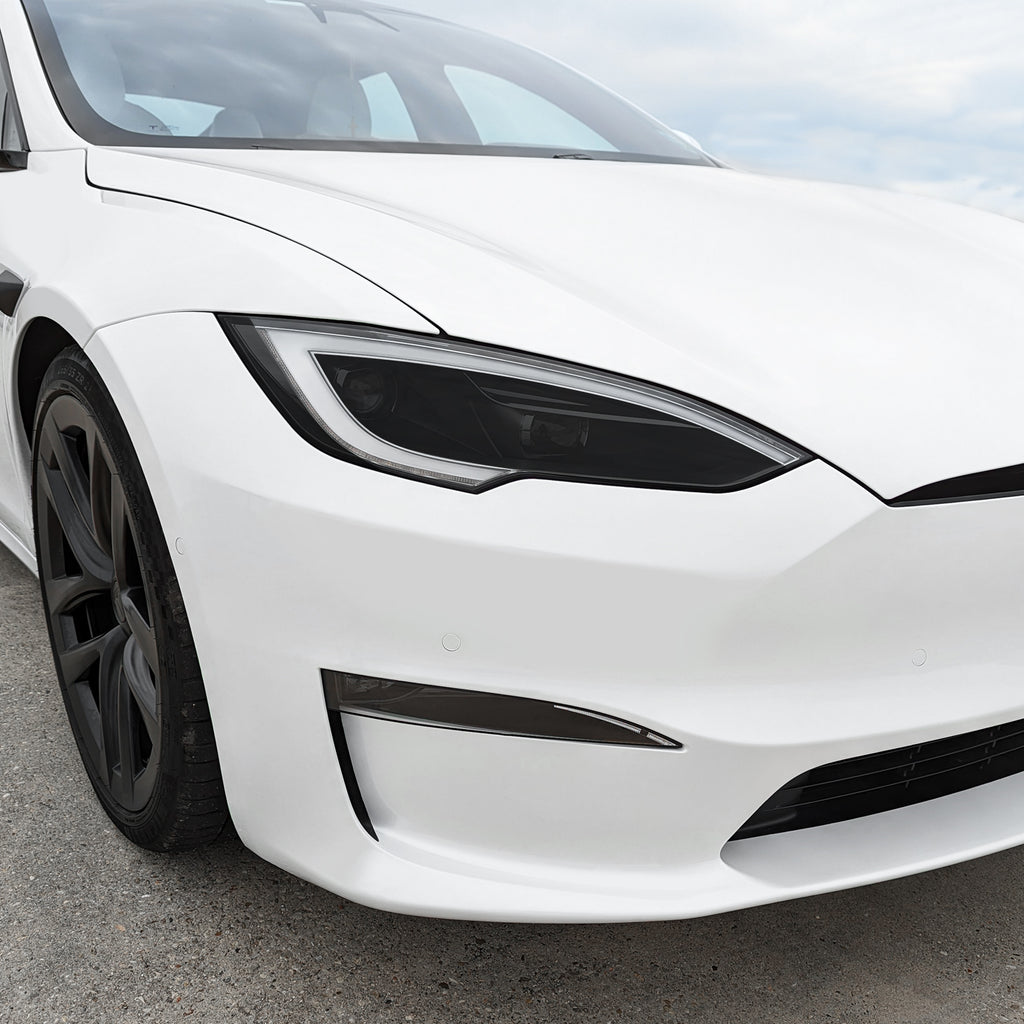 2022-2026 Tesla Model S | Headlight Cutout PreCut Tint Overlays