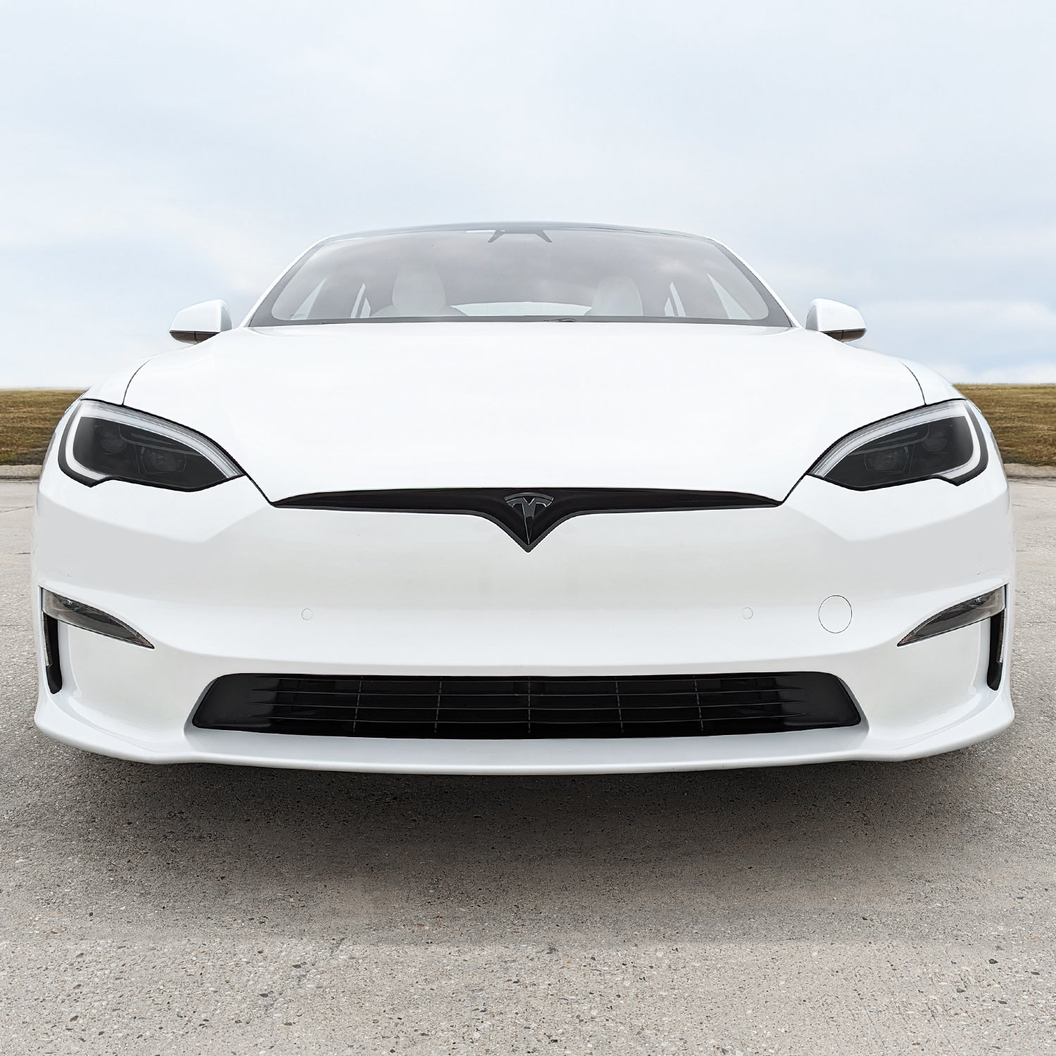 2022-2026 Tesla Model S | Headlight Cutout PreCut Tint Overlays