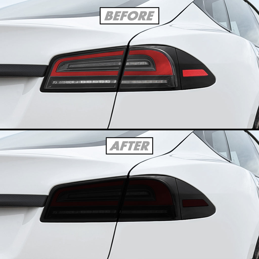 2022-2026 Tesla Model S | Tail Light & Reflector PreCut Tint Overlays