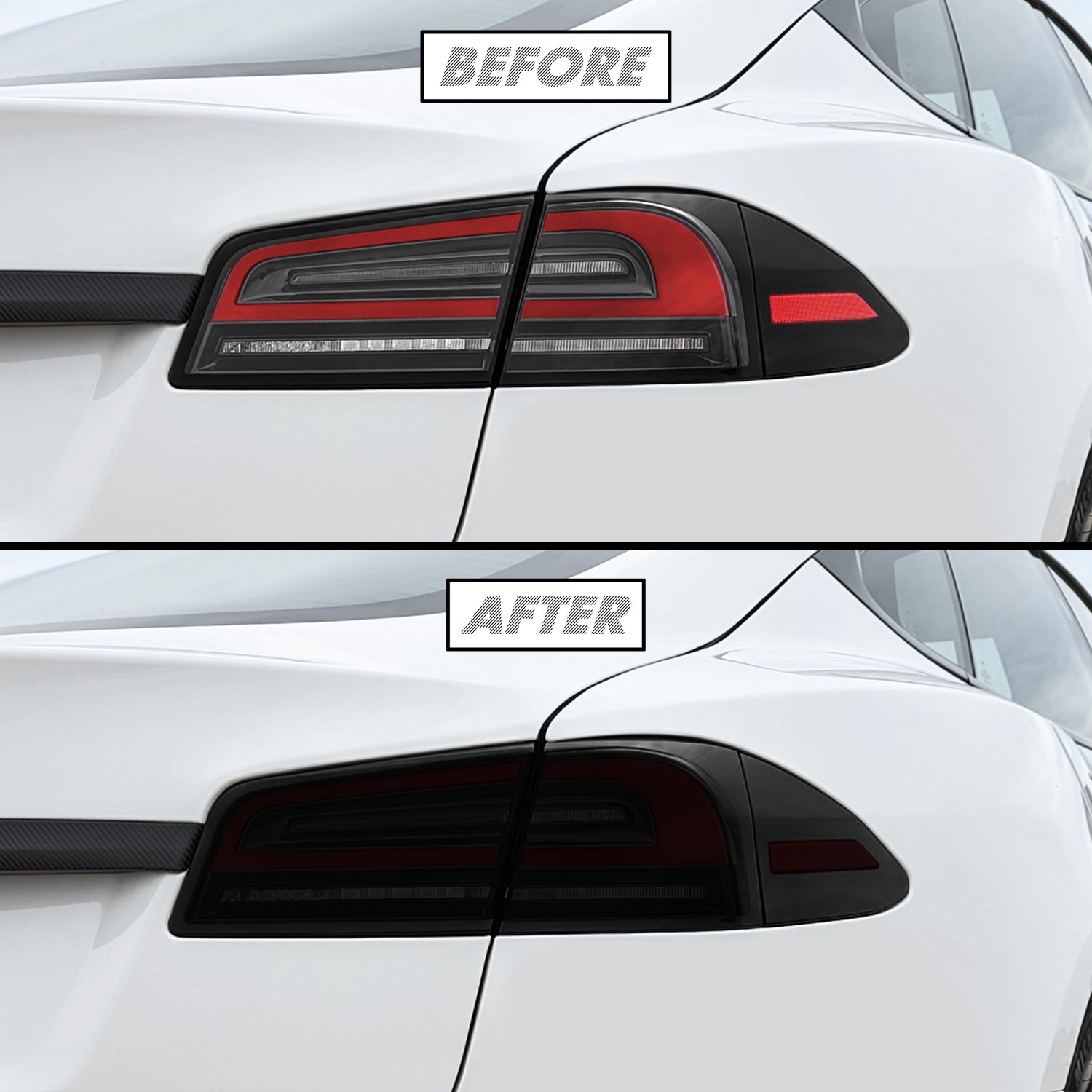 2022-2026 Tesla Model S | Tail Light & Reflector PreCut Tint Overlays