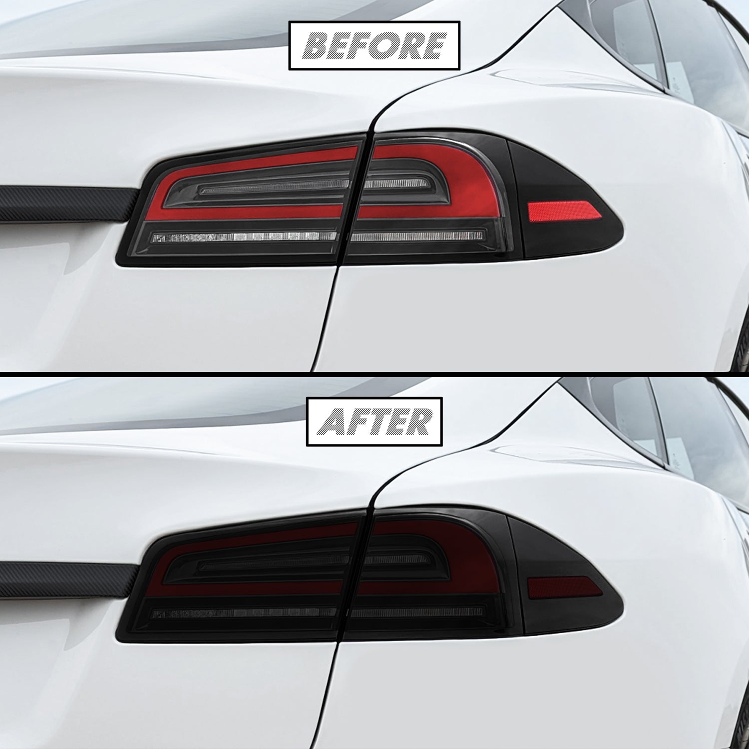 2022-2026 Tesla Model S | Tail Light & Reflector PreCut Tint Overlays