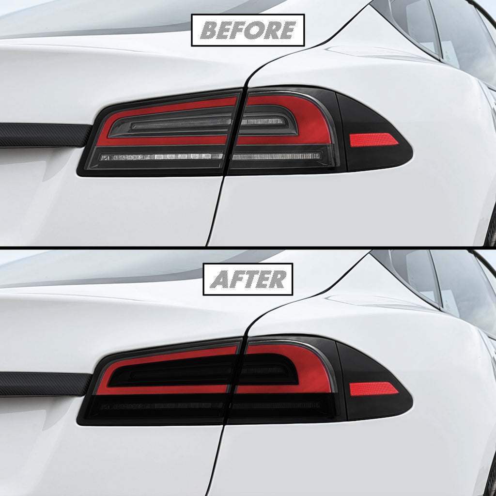 2022-2026 Tesla Model S | Turn Signal & Reverse Light PreCut Tint Overlays