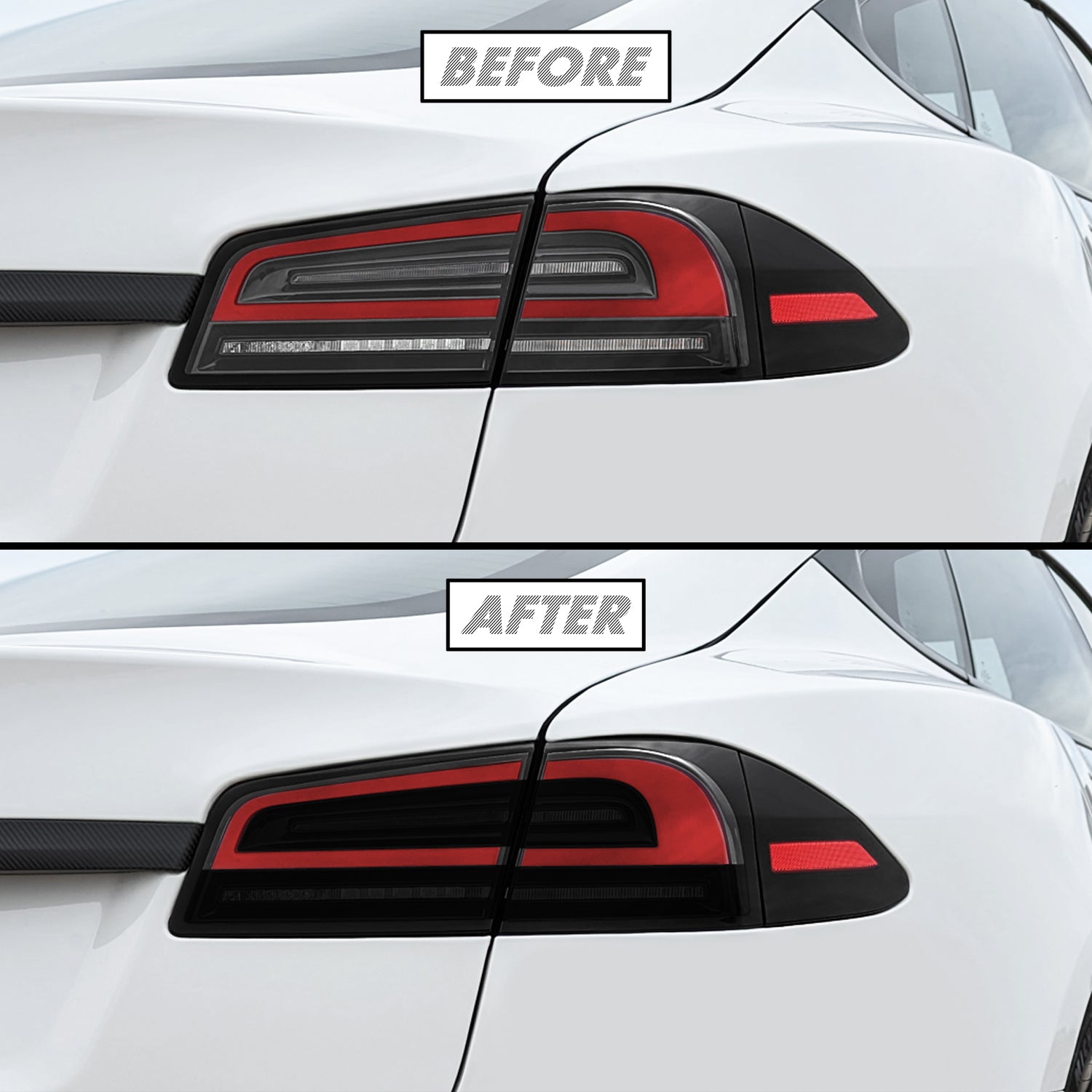 2022-2026 Tesla Model S | Turn Signal & Reverse Light PreCut Tint Overlays