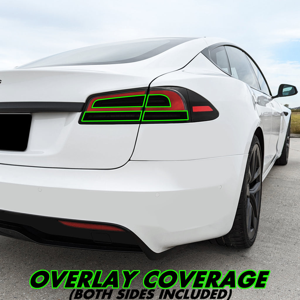 2022-2026 Tesla Model S | Turn Signal & Reverse Light PreCut Tint Overlays