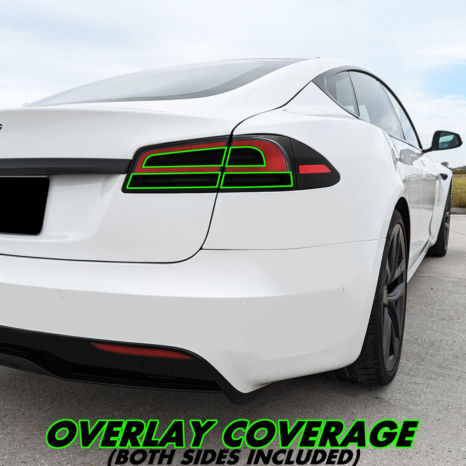2022-2026 Tesla Model S | Turn Signal & Reverse Light PreCut Tint Overlays