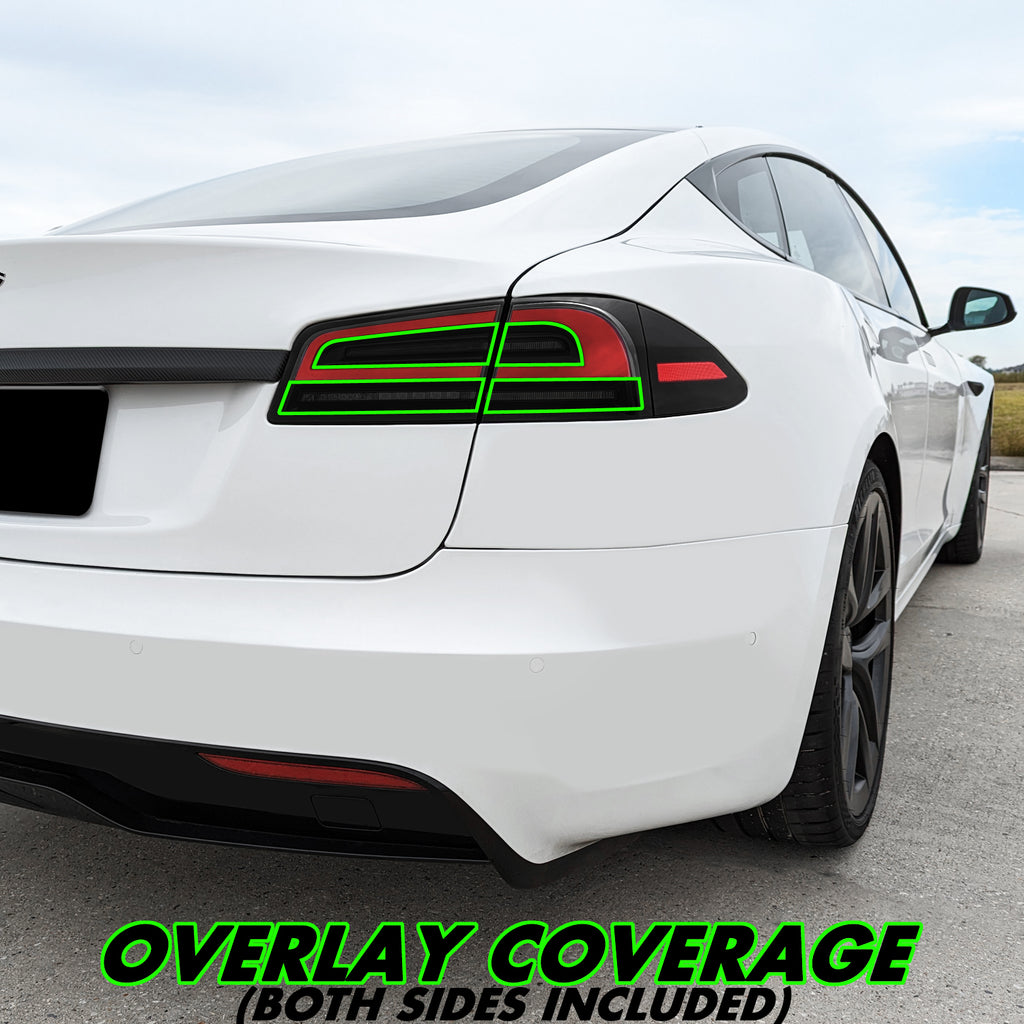 2022-2026 Tesla Model S | Turn Signal & Reverse Light PreCut Tint Overlays