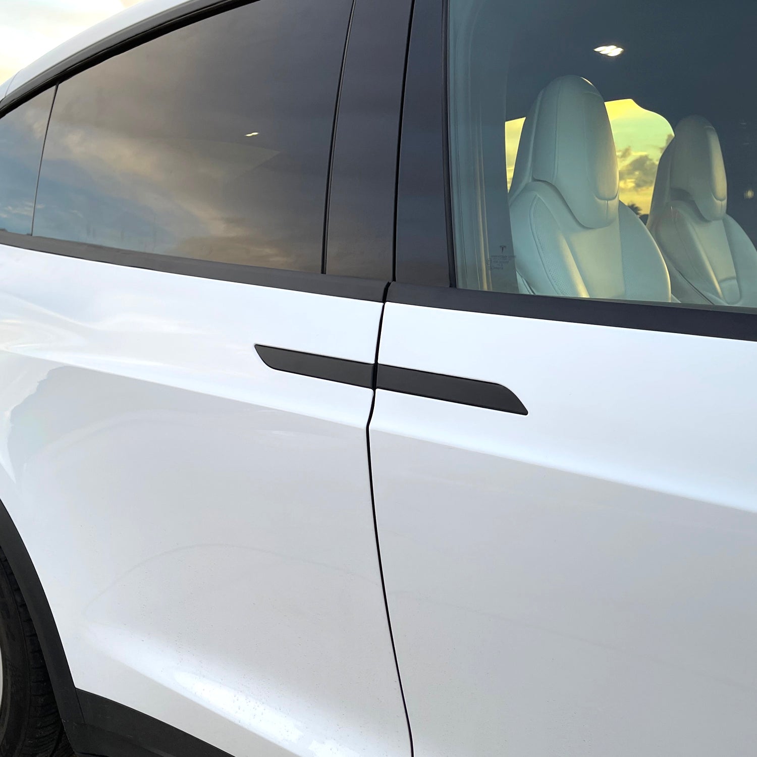2016-2021 Tesla Model X | Door Handle Chrome Delete PreCut Vinyl Wrap