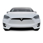 2016-2021 Tesla Model X | Front Bumper Trim Combo Chrome Delete PreCut Vinyl Wrap