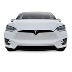 2016-2021 Tesla Model X | Front Bumper Trim Combo Chrome Delete PreCut Vinyl Wrap