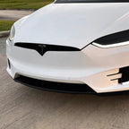 2016-2021 Tesla Model X | Front Bumper Trim Combo Chrome Delete PreCut Vinyl Wrap