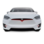 2016-2021 Tesla Model X | Front Bumper Trim Combo Chrome Delete PreCut Vinyl Wrap