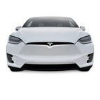 2016-2021 Tesla Model X | Front Bumper Trim Combo Chrome Delete PreCut Vinyl Wrap