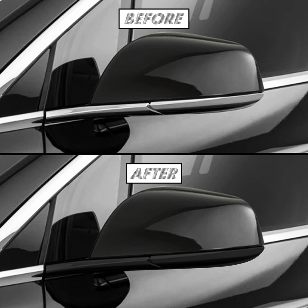 2016-2021 Tesla Model X  | Mirror Trim Chrome Delete PreCut Vinyl Wrap