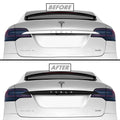 2016-2021 Tesla Model X | Rear Trunk Trim Chrome Delete PreCut Vinyl Wrap