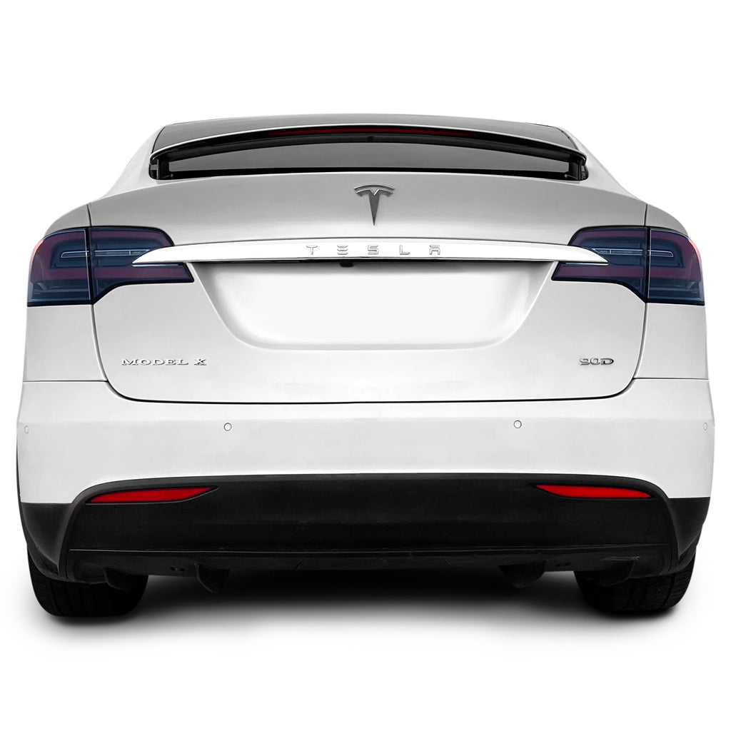 2016-2021 Tesla Model X | Rear Trunk Trim Chrome Delete PreCut Vinyl Wrap