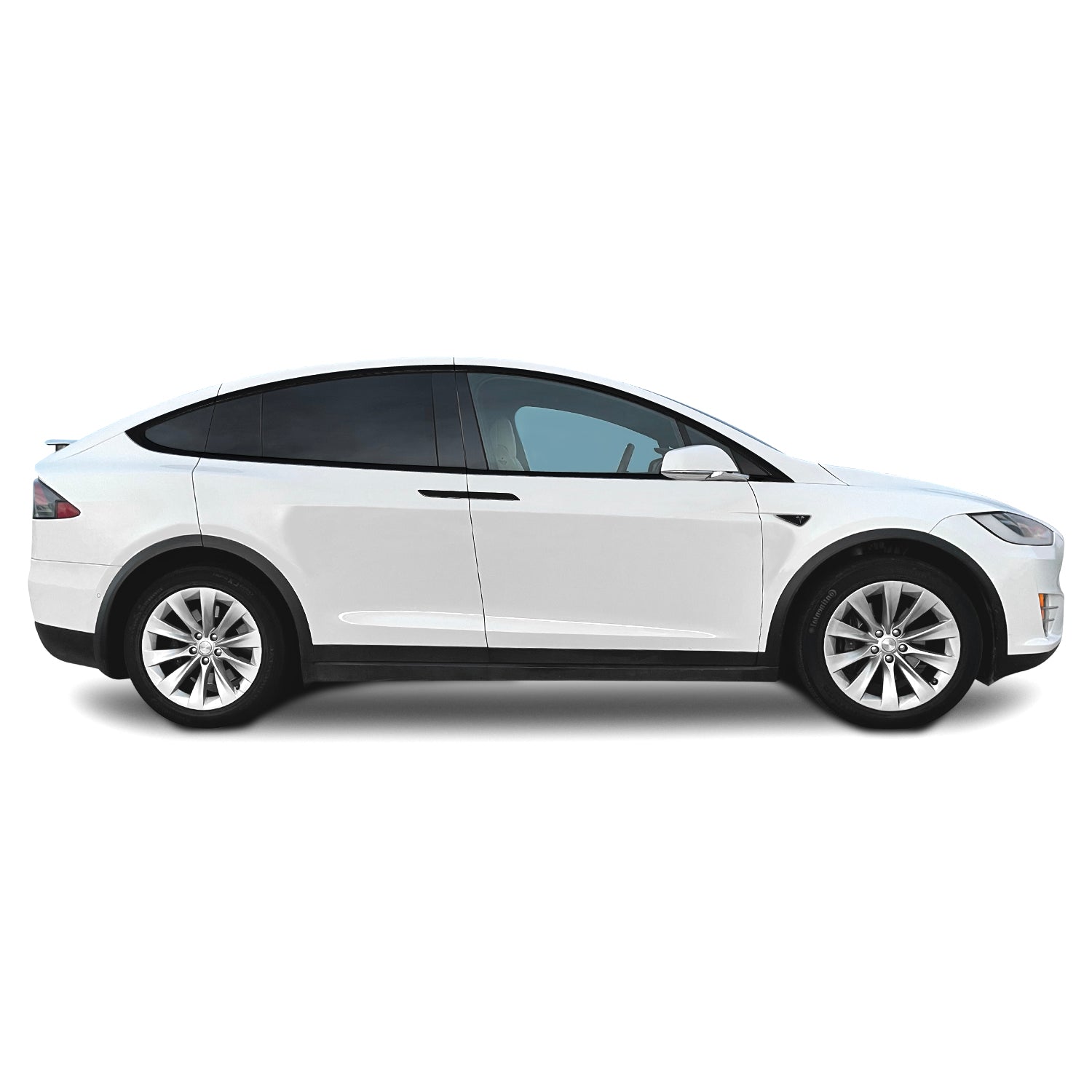 2016-2021 Tesla Model X | Window Trim Combo Chrome Delete PreCut Vinyl Wrap