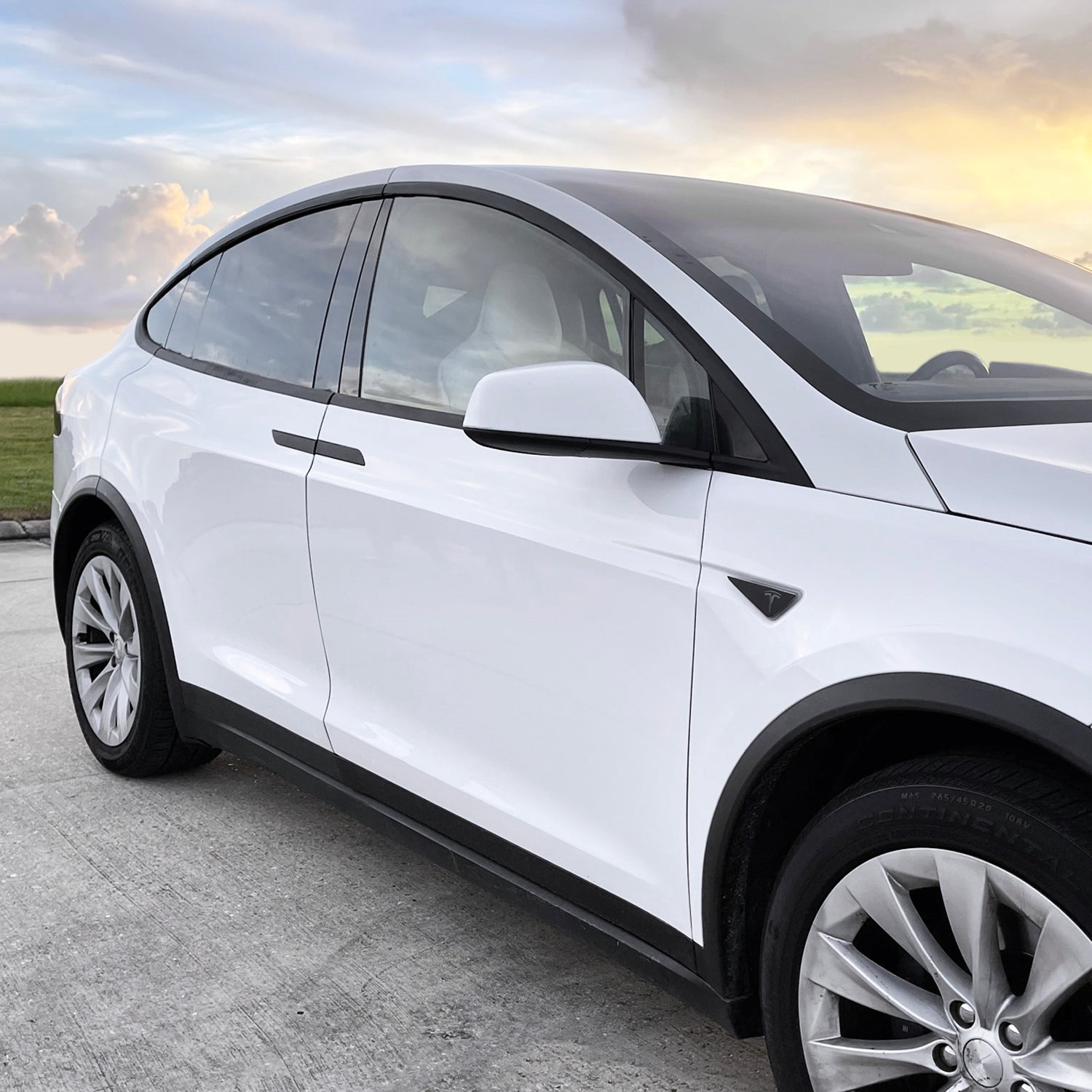 2016-2021 Tesla Model X | Window Trim Combo Chrome Delete PreCut Vinyl Wrap