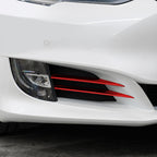 2016-2020 Tesla Model S | Front Bumper Side Grill Trim Chrome Delete PreCut Vinyl Wrap