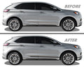 2019-2024 Ford Edge | Door Molding Trim Chrome Delete PreCut Vinyl Wrap