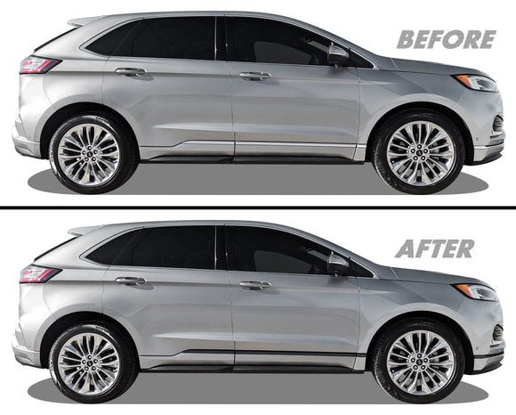 2019-2024 Ford Edge | Door Molding Trim Chrome Delete PreCut Vinyl Wrap