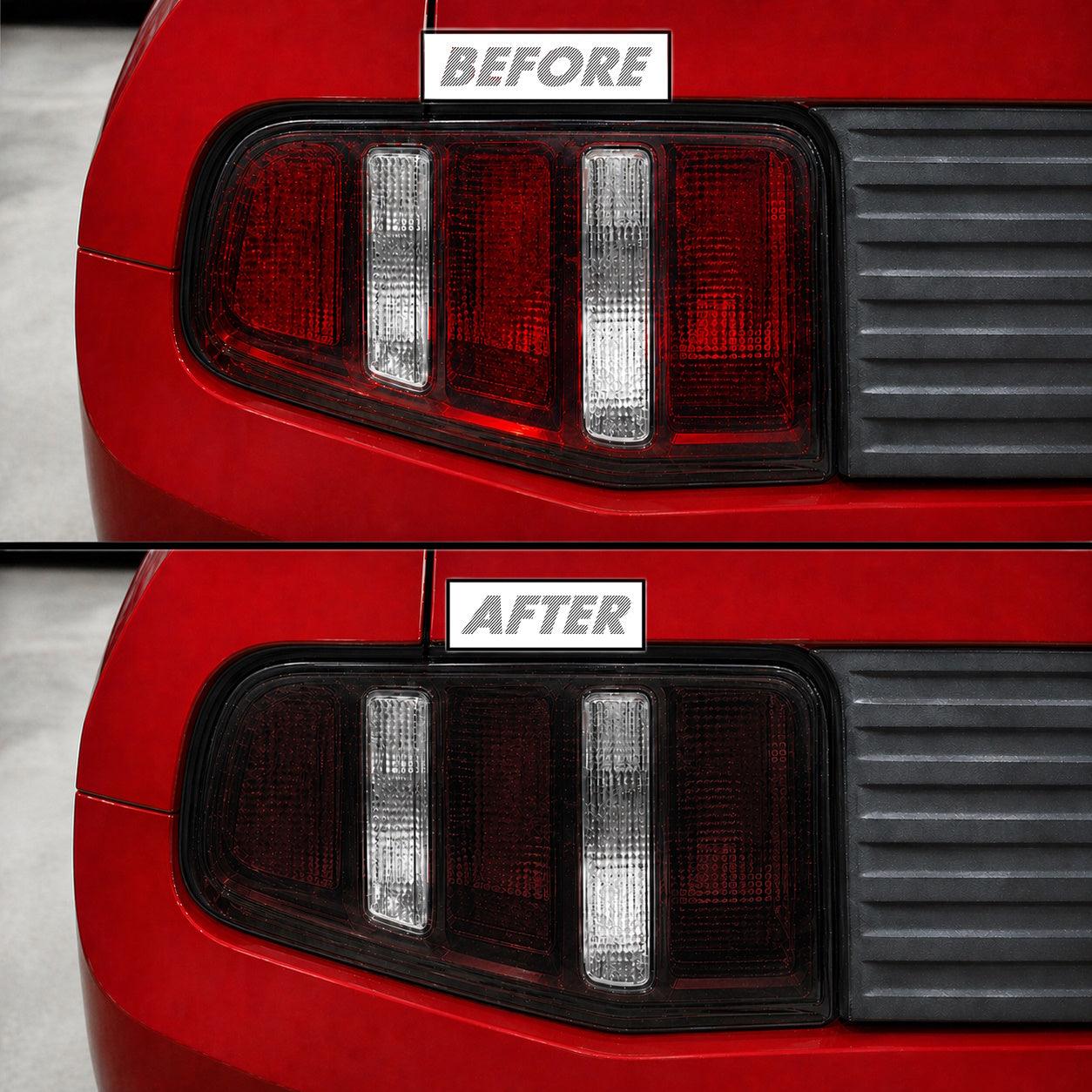 2010-2012 Ford Mustang | Tail Light Cutout PreCut Tint Overlays